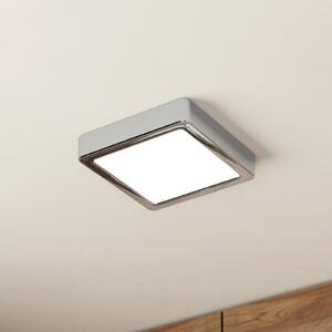 EGLO Plafonieră cu LED Fueva 5 IP44 3000K crom 16x16cm, Metalic, Baie, Metal