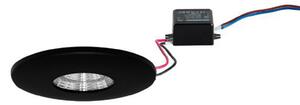 BRUMBERG Adapt downlight LED încastrat negru mat, Negru, Hol, Aluminiu, Plafon încastrat