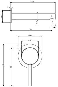 Villeroy & Boch Loop & Friends baterie lavoar ascuns crom TVZ10601000061
