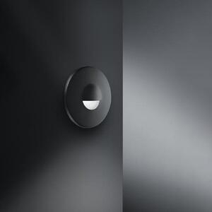BRUMBERG Adapt wall spot LED încastrat negru mat, Negru, Hol, Aluminiu, Corpuri de iluminat încastrate rotunde