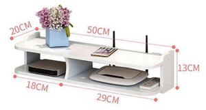 Suport router si accesorii, 2 compartimente, 50 cm