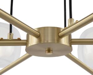 Maytoni Vision, aur, șase lumini, reglabil, Auriu / Alamă, Hol, Aluminiu, Candelabru