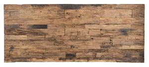 Masa dreptunghiulara cu blat din lemn de tec reciclat Kensington 75x180x100 cm