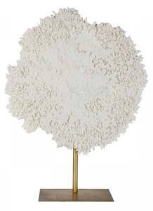 Decoratiune coral din metal Ayla, alb