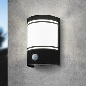 EGLO Cerno aplică exterior cu detector de mișcare negru, Negru, Metal, Modern