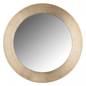 Oglinda rotunda cu rama din aluminiu aurie Morse, 54 x 54 x 2,5 cm