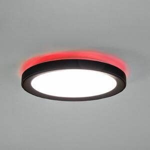 BRUMBERG Sunny Mini LED plafonieră cu LED-uri RC CCT negru, reglabil, Negru, Camera de zi / sufragerie, Aluminiu