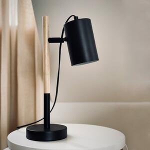 Dyberg Larsen Woody lampă de masă, Negru, Camera de zi / sufragerie, Metal, Design, Umbră de masă