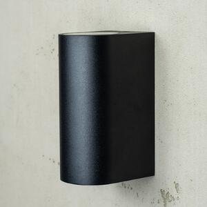 Dyberg Larsen Læsø aplică de exterior, 2 becuri, Negru, Aluminiu, Design