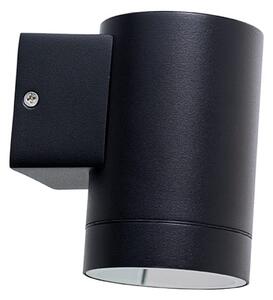 Dyberg Larsen Stege aplică de exterior, 1 bec, Negru, Aluminiu, Design