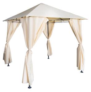 Pavilion de gradina, Apex, Bej, 250x250x250 cm