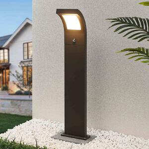 Arcchio Advik bornă luminoasă LED, 100 cm, antracit, senzor, IP54, Negru, Aluminiu, Modern