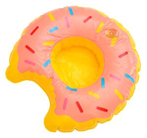 Suport pentru bauturi gonflabil DONUT roz