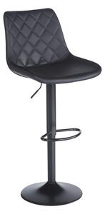 Scaun de bar, Libra, Negru, 49x55x115 cm