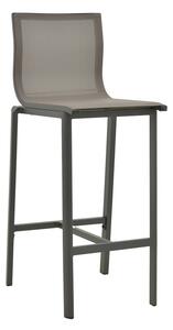 Scaun de bar de gradina, Melina, Antracit, 45x49x115 cm