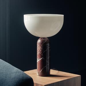 New Works Kizu Lampă de masă mare Rosso Levanto, Roșu, Camera de zi / sufragerie, Marmură, Design