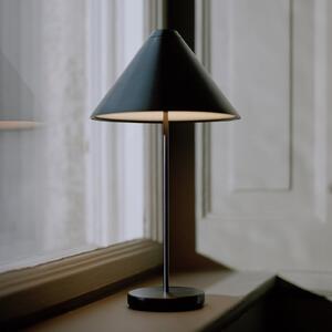 New Works Brolly lampă masă acumulator IP44 negru, reglabil, Negru, Camera de zi / sufragerie, Metal, Design