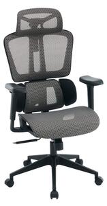 Scaun de birou, ErgoFlow, Negru, 73x64x135 cm
