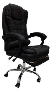 Scaun de birou directorial, Worko, Negru, 53x109x122 cm