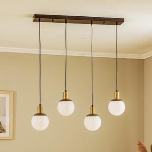 Avonni Lampă suspendată AV-1838-4Y-BSY cu 4 becuri, reglabil, Negru, Camera de zi / sufragerie, Metal