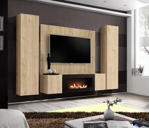 Mobilier living cu biosemineu Feryhill HJ FY M P1 (stejar jackson hickory). Promo -18%. 1156499