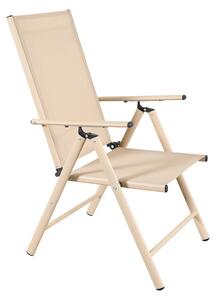 Scaun de gradina pliabil, Candor, Sampanie, 51.5x63.5x107 cm