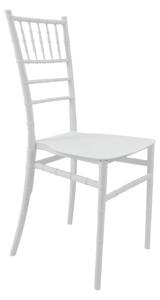 Scaun evenimente, Tiffany I, Alb, 38.5x46.5x87 cm