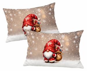 Set 2 buc. fete de perna 3D SANTA GNOME 50x70 cm