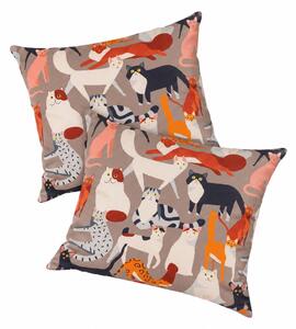Set 2 bucati fete de perna CATMOSPHERE 45x45 cm