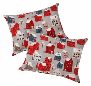 Set 2 bucati fete de perna WINTER COTTAGE 50x70 cm