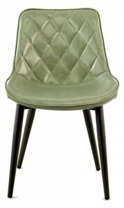 Set 2 scaune piele artificiala Cecil verde deschis