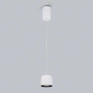 Helestra Ove lampă suspendată LED Ø9,5cm 927 alb, reglabil, Alb, Camera de zi / sufragerie, Aluminiu, Modern