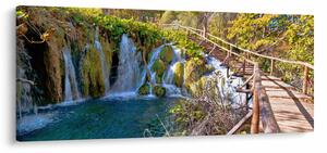 Tablou - Intrare in cascade (120x50 cm)