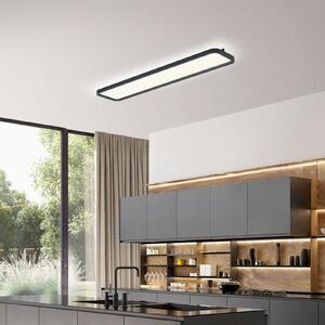 Helestra Vesp panou LED backlight 120x26cm negru, reglabil, Negru, Camera de zi / sufragerie, Aluminiu, Modern