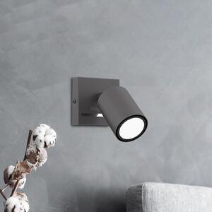 Luminex Radiator de perete Jarek antracit/crom, 1 bec, reglabil, Negru, Camera de zi / sufragerie, Metal, Modern