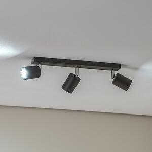 Luminex Spot de tavan Jarek antracit/crom, 3 becuri, reglabil, Negru, Camera de zi / sufragerie, Metal, Modern