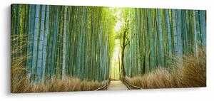 Tablou - Strada cu bambuși (120x50 cm)