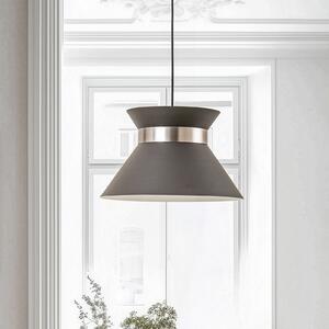 Luminex Lampă suspendată Avery cu abajur metalic antracit/nichel, reglabil, Negru, Camera de zi / sufragerie, Metal, Modern