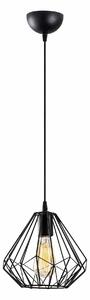 Lustra 704-S, negru, metal, 23x37-117 cm