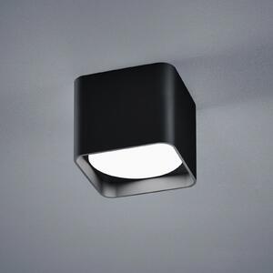 Helestra Dora plafonieră LED unghiulară, negru mat, Negru, Camera de zi / sufragerie, Aluminiu, Modern
