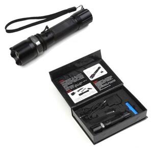 Lanterna profesionala Cree Led din aluminiu cu spot reglabil si acumulator