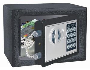 Seif electronic antiefractie, metalic, 2 chei