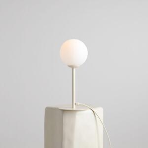 ALDEX Lampa de masă Joel, opal/crem, 1 bec, Bej, Camera de zi / sufragerie, Sticlă, Modern, glob