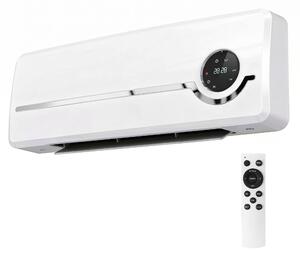 HOMCOM Încălzitor Electric 2000W de Perete cu 3 Moduri, Timer, Telecomandă și Blocare Copii | Aosom Romania