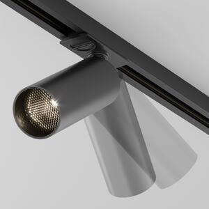 Maytoni Focus LED spotlight, sistem Unity, Triac, 930, negru, reglabil, Negru, Studiu / Birou, Aluminiu, Modern, Sistem de șine