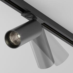 Maytoni Focus LED spotlight, sistem Unity, Triac, 940, negru, reglabil, Negru, Studiu / Birou, Aluminiu, Modern, Sistem de șine