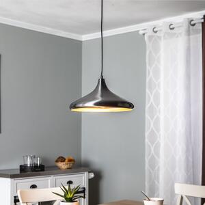 Opviq Lampă suspendată Berceste 209-S Ø35cm argintiu, reglabil, Metalic, Camera de zi / sufragerie, Metal