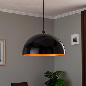Opviq Berceste 237-S lampă suspendată Ø60cm negru / auriu, reglabil, Negru, Camera de zi / sufragerie, Metal