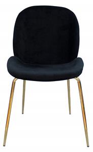 Set 2 scaune tapitate Charlize negre