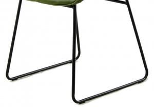 Set 2 scaune piele artificiala Cora verzi